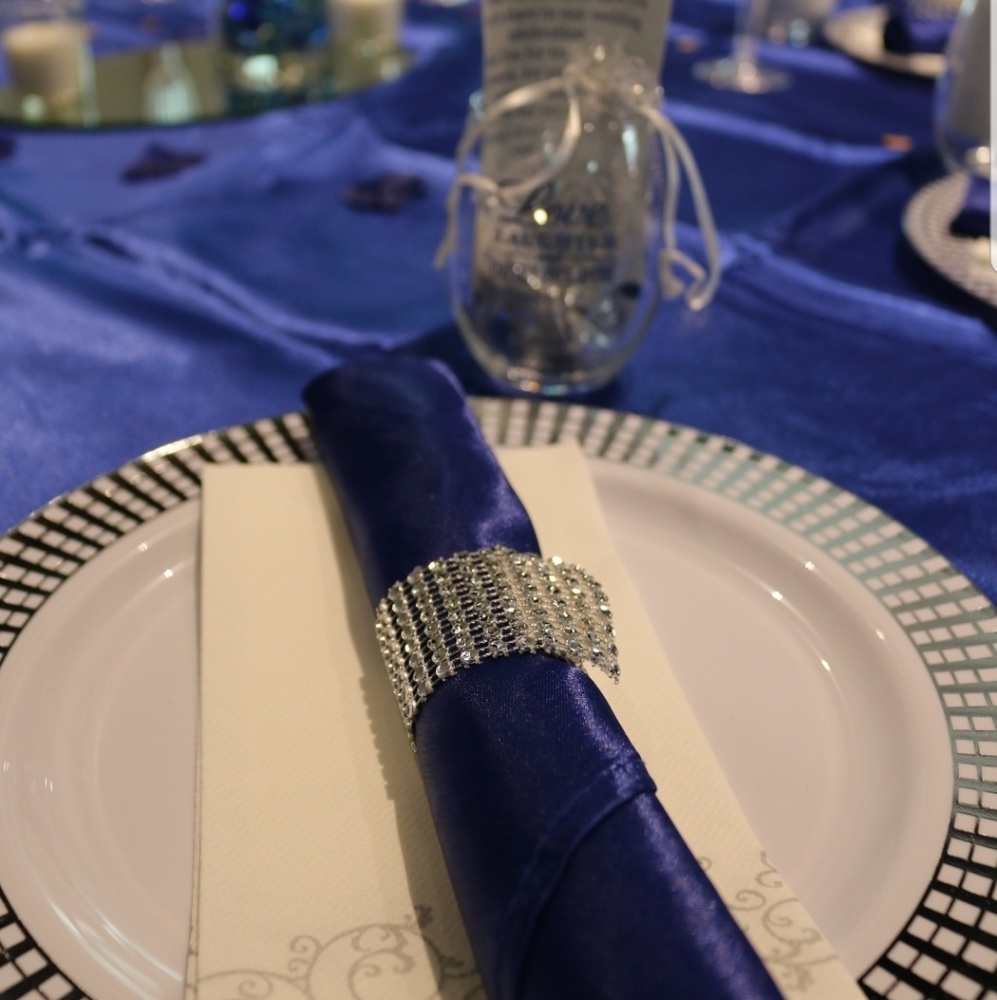 Silverware velcro wrap, chair cover knot wrap.